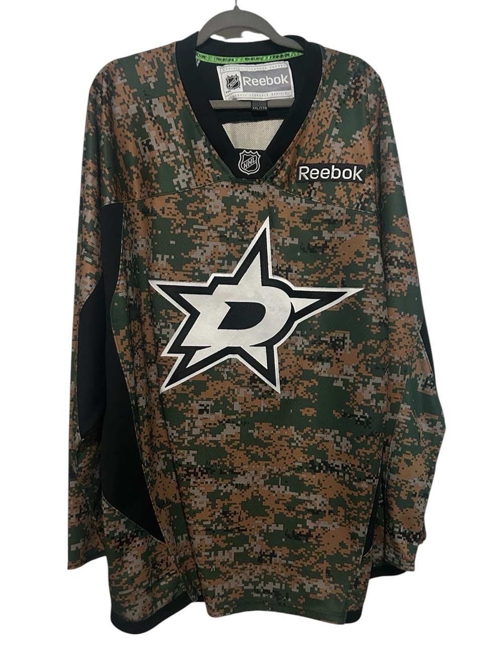 Reebok NHL Dallas Stars military camo  Jersey 2XL